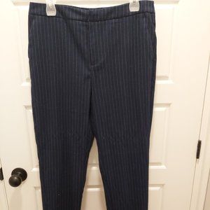 Pinstripe Blue Trousers